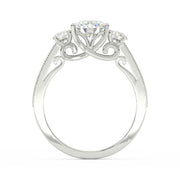 1.75Ct Round Cut Moissanite Women Engagement Wedding Ring 14K Yellow Gold Plated